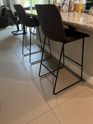 Emma And Oliver Set Of 2 Kitchen Bar Height Stool 30 Inch