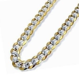 RMZ GOLD NYC 18K-Gold-Filled Two-Tone Diamond-Cut Cuban Link Chain - 1 of 2