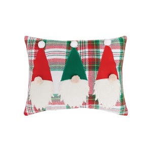 C&F Home 9" x 12" Gnome Trio Applique Christmas Throw Pillow - 1 of 4