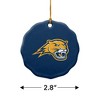 Averett University Primary Logo Porcelain Scalloped Holiday Christmas Tree Ornament - 3 of 4