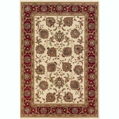 Oriental Weavers Ariana 117J3 Ivory/ Red Indoor Area Rug - 6' Round