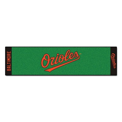 MLB Baltimore Orioles Script 1.5'x6' Putting Mat - Green