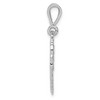Black Bow Jewelry 14k White Gold 50th Anniversary Heart Pendant, 20mm - 2 of 4