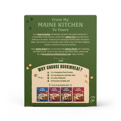 Better With Buckwheat Maine Crisp Crackers Savory Fig & Thyme - 4oz