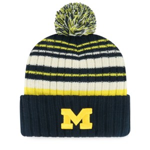 NCAA Michigan Wolverines Chillville Knit Beanie: Team Logo Sports Hat - 1 of 2
