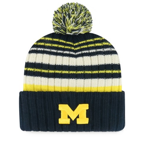 NCAA Michigan Wolverines Women’s Knit 2-Button Boot Socks – Team Color, Large (9-10)