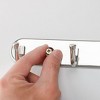 Unique Bargains Wall Mount 7 Hooks Stainless Steel Rack Coat Hat Hooks and Hangers Silver Tone 1 Pc - 4 of 4