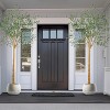 Artificial Olive Tree - with 1,180 Lifelike Leaves & Fruits, Hand-Painted Trunk & Weighted Cement Planter, UV Resistant Faux Tree for Home Office - 3 of 4