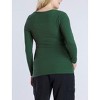 Women's Square Neck Rib Knit Long Sleeve Tee | Motherhood Maternity - 2 of 4