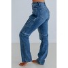 Women's Tracey Cargo Straight Leg Jeans - HIDDEN - 2 of 4