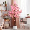 150cm Artificial Cherry Blossom Tree in Pot - Large Pink Blossom Artificial Plant for Home, Office & Event Decoration - 2 of 4