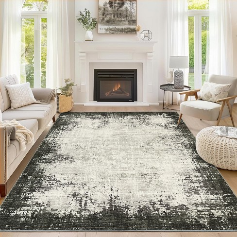 Rugshop Contemporary Abstract Circle Design Soft Area Rug sold 5'3