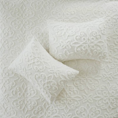 White King/Cal King Cotton Chenille Textured Sham Set