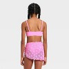 Girls' 3pc Spring Blossom Bikini Set - art class™ Pink - 4 of 4
