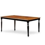 Jameson Country Style Extendable Dining Table Black/Oak - HOMES: Inside + Out