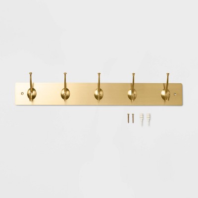 New Traditional 5 Hooks Rail Gold - Threshold&#8482;_2