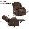 Manual Recliner Chair with Heating & 8-Point Massage, 155¡ã Adjustable Corduroy Recliner with Dual Cup Holders and Side Pockets - 2 of 4