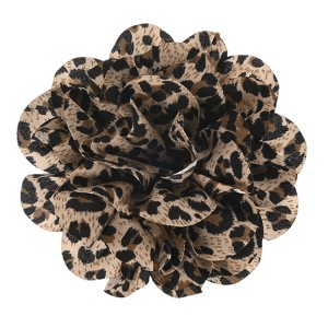 Unique Bargains Alloy Satin Fabric Big Rose Flower Dainty Brooches and Pins 1 Pc - 1 of 4