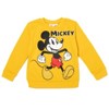 Disney Mickey Mouse Little Boys Fleece Pullover Sweatshirt and Pants Set Grey / Yellow 7 - 2 of 4