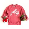 Simply Sage Market Women's Graphic Sweatshirt Jolly Bold Cursive Puff Print - 2 of 4