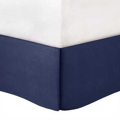 Navy and Taupe Plaid Twin Microfiber Bed in a Bag Set