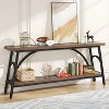 Tribesigns 70.8 inches 2-Tier TV Stand Extra Long Sofa Console Tables - image 2 of 4