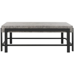 Oliver Coffee Table - Dark Grey/Black - Safavieh - 1 of 4