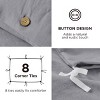 3 Pieces Linen Soft & Cozy Duvet Cover Linen Cotton Blend Bedding Set Tropical Plants Beige Color Cooling Bedding - 3 of 4