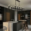 BAOURE 14-Light Gold Industrial Chandelier - 78.74" Rustic Kitchen Island Lighting-  Farmhouse Linear Chandeliers for Large Kitchen Islands & Dining - 2 of 4
