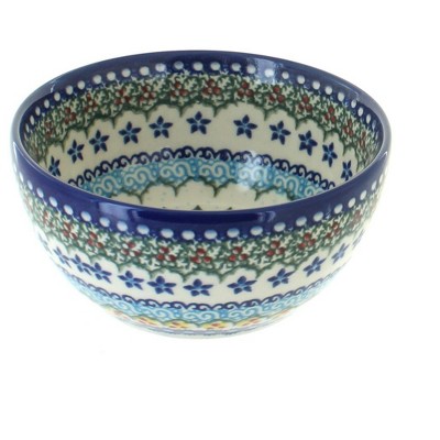 Blue Rose Polish Pottery 71 Vena Dessert Bowl