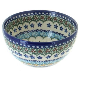 Blue Rose Polish Pottery 71 Vena Dessert Bowl - 1 of 2