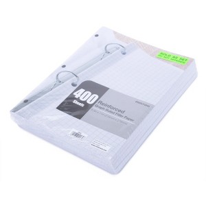 Filler Paper (4-6pks of 100) - College Ruled (8.5n x 11in) - 3 Hole Punched for Ring Binders - 1 of 4