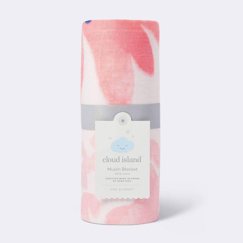 Muslin Swaddle Blanket In Bloom - Pink - Cloud Island&#8482;, 5 of 6