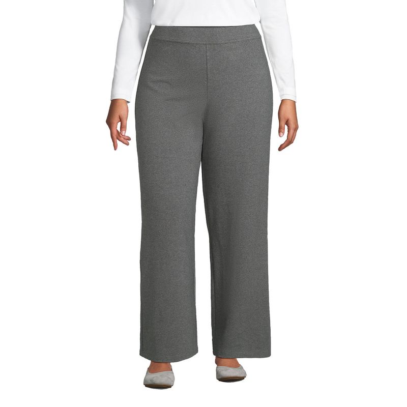 Lands' End Women's Starfish High Rise Wide Leg Pants, 1 of 5