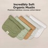 5pk Lumi Muslin Burp Cloths for Baby Boys, Girls, Organic Baby Burp Cloths, Burping Cloths for Babies - 4 of 4