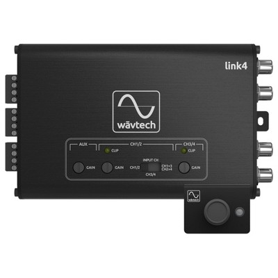 Wavtech link4 - 4-Channel Line Output Converter with AUX Input, Signal Summing and Remote