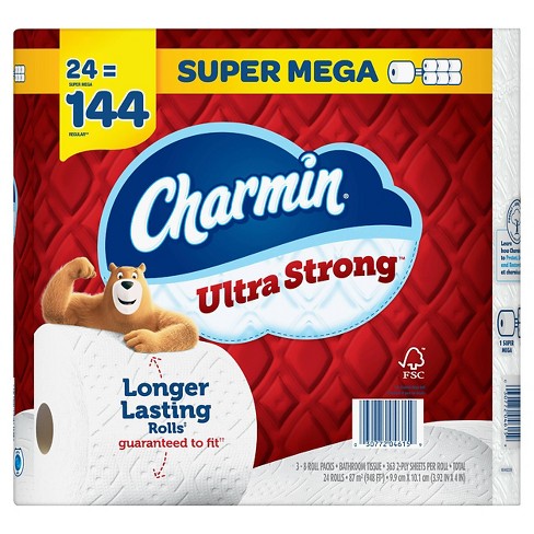 by  2-Ply Embossed Toilet Paper, 45 Rolls (5 Packs of 9