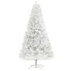 HOMCOM 6ft Unlit Artificial White Christmas Tree, Holiday Décor with 1000 Branch Tips, Auto Open, Steel Base for Home Office, White - 4 of 4