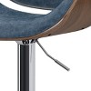Sapphtopaz 1PC Adjustable Bar Stools with Bentwood Back, Swivel Counter Height Bar Stool with Upholstered, High Chair for Kitchen Island - 4 of 4