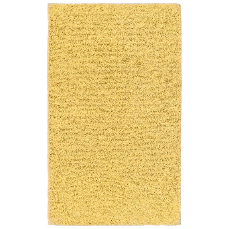 30&#34;x50&#34; Queen Cotton Washable Soft Bath Rug Yellow - Garland Rug, 1 of 9