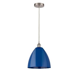 Plymouth Dome - 1 Light Cord Hung Mini Pendant In Industrial Style-14.75 Inches Tall and 12 Inches Wide - 1 of 1