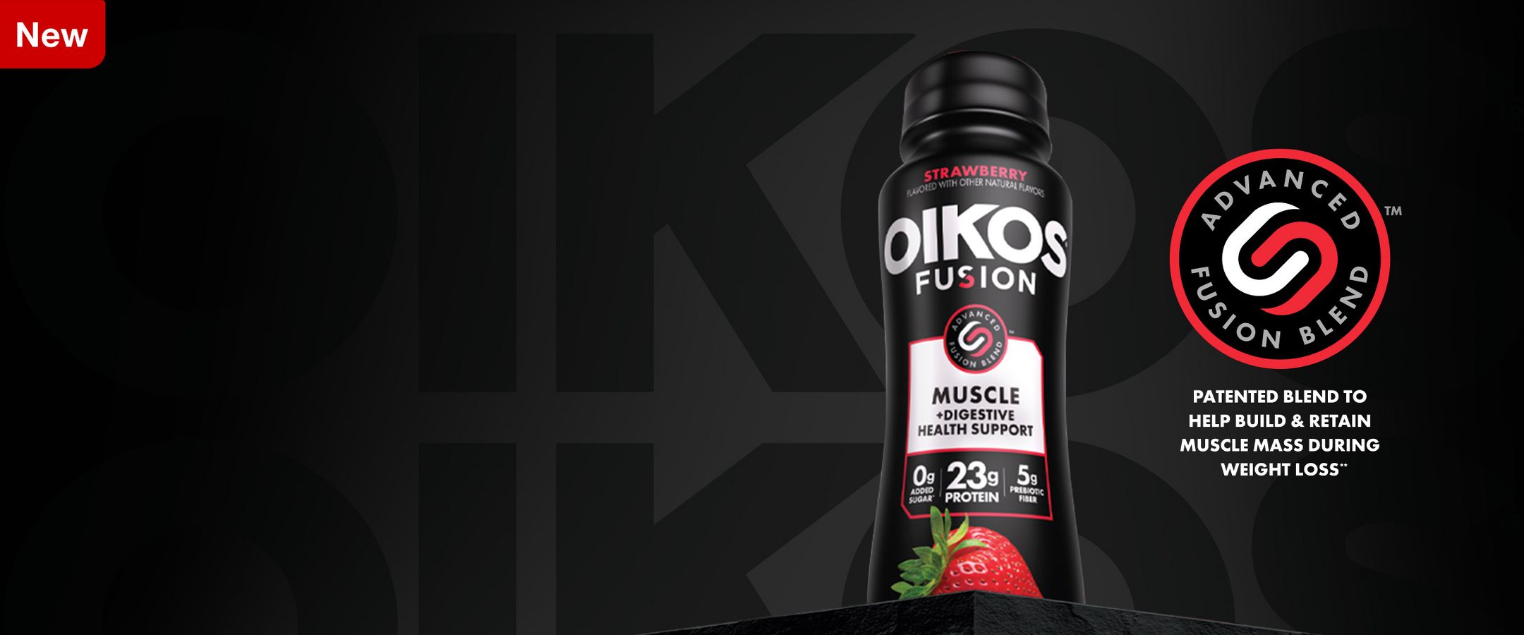 New advanced fusion blend trademark, patented blend to help build & retain muscle mass during weight loss**