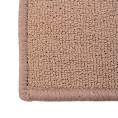 Beige 18" x 30" Stain-Resistant Non-Slip Accent Rug