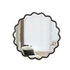 Damerin 31 in. x 31in. Modern Natural Solid Wood Wall Decor Wavy Mirror for Bathroom and Bedroom - 4 of 4