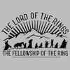 Men's Lord of the Rings Fellowship of the Ring Mountain Silhouettes T-Shirt - 2 of 4