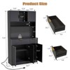 Buenhomino 71" Kitchen Pantry With Charging Station - 4 of 4