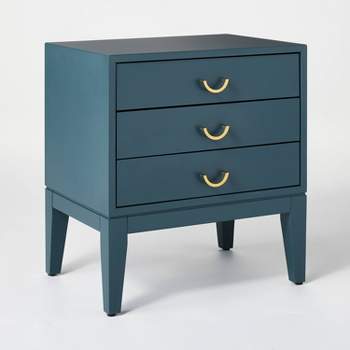Quail Hill 3 Drawer Nightstand Mount Blue - Threshold™ designed with Studio McGee