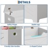 23.6" Storage Chest, Wooden Storage Bench with Safety Hinge, Easy Assembly, Large Toy Chest for Entryway Bedroom - 4 of 4