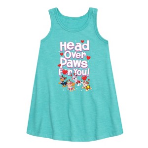- Paw Patrol - Head Over Paws For You Graphic Sleeveless Aline Dress - 1 of 4