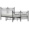 vidaXL Metal Bed Frame with Headboard and Footboard Black 53.1 in.x74.8 in. - 4 of 4